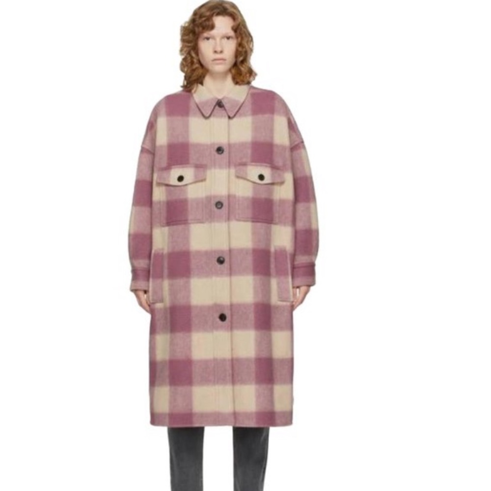 Nwot Isabel marant plaid coat